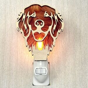 Golden Retriever Dog Plug In Night Light Wear Watt Handmade NEW